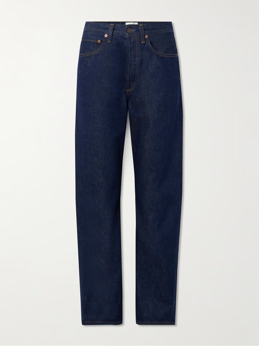 Agolde Kelly Straight Leg Jean In Rinse Dark Blue